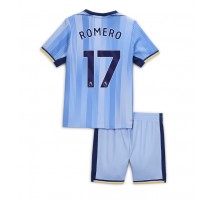 Tottenham Hotspur Cristian Romero #17 Koszulka Wyjazdowa dzieci 2024-25 Krótki Rękaw (+ krótkie spodenki)